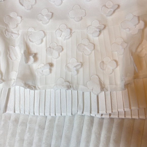 #A036 Why Dress 2-Piece Short Set minimalist fashion vacation vibe  White NWOT M - Picture 6 of 12